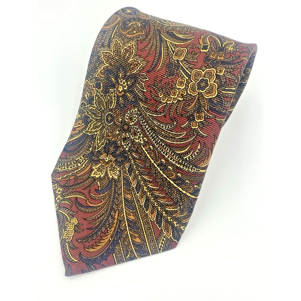 Robert Talbott Best of Class Men's 100% Silk Necktie‎ Floral  57.5"L